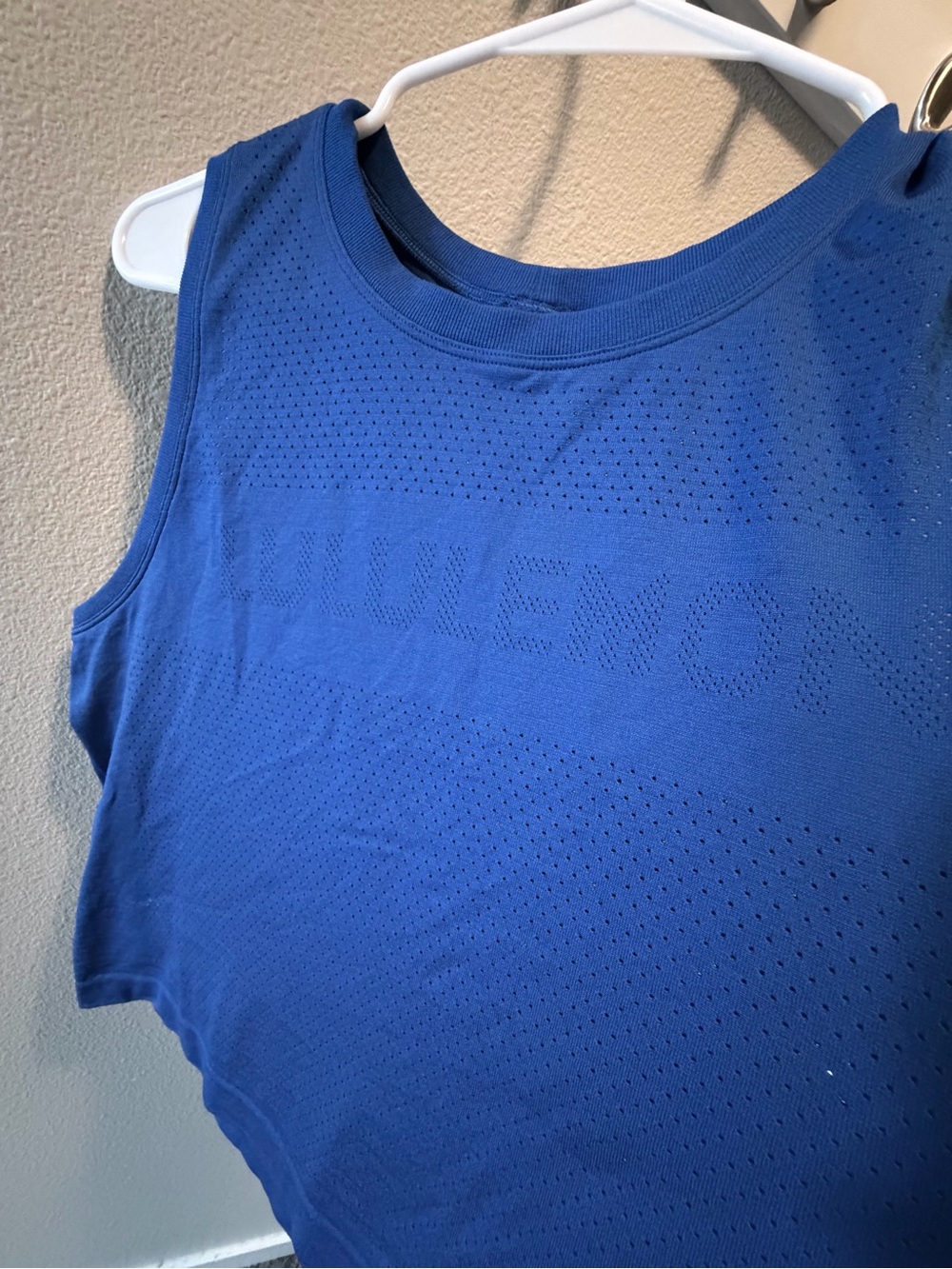 Lululemon breeze by graphic blue Tank Top
